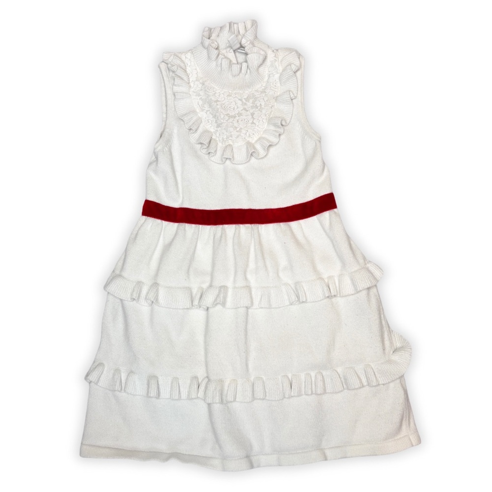 Janie and Jack Ruffle‎ Sweater Dress Size 6